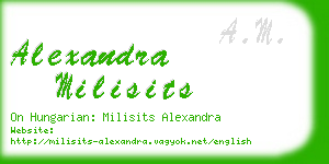 alexandra milisits business card